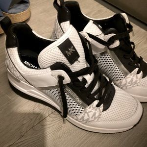 Michael Kors sneaker wedges.